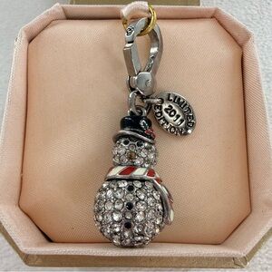 Juicy Couture Limited Edition 2011 Snowman Charm with Pave Crystals